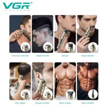ست ماشین اصلاح موی صورت و بدن وی جی ار مدل V-110
