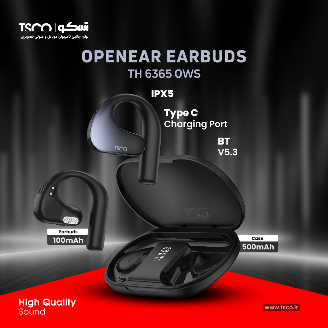 هدست بلوتوثی تسکو مدل TH 6365 OWS