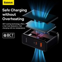 شارژر دیواری باسئوس مدل Baseus GaN5 Pro 100W CCGP090201