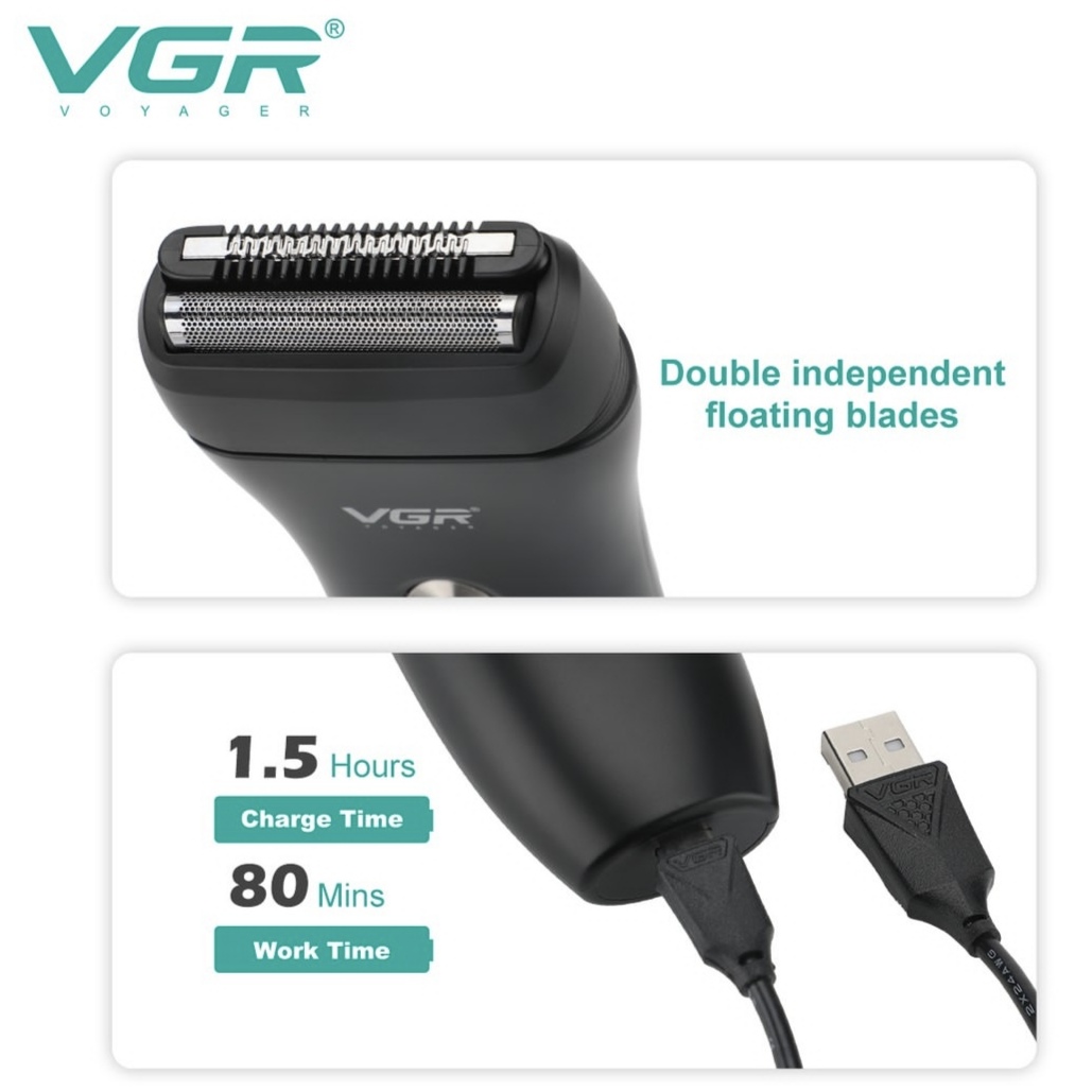 ماشین اصلاح موی صورت وی جی ار مدل V-351