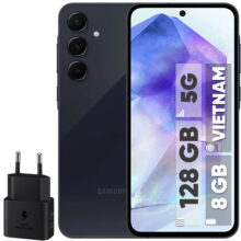 گوشی موبایل سامسونگ مدل Galaxy A55 دو سیم کارت ظرفیت 128 گیگابایت و رم 8 گیگابایت – ویتنام – به همراه شارژ 25 وات سامسونگ