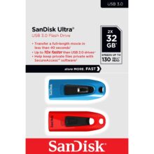 فلش مموری سن دیسک مدل CZ48 ULTRA ظرفیت 32 گیگابایت بسته 2 عددی