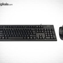 کیبورد و ماوس باسیم ای فورتک مدل KR-8520D