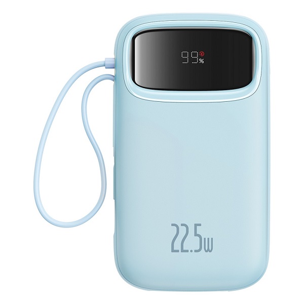 پاوربانک بیسوس مدل 22.5W QPow2 Dual Cable ظرفیت 10000 میلی آمپر ساعت
