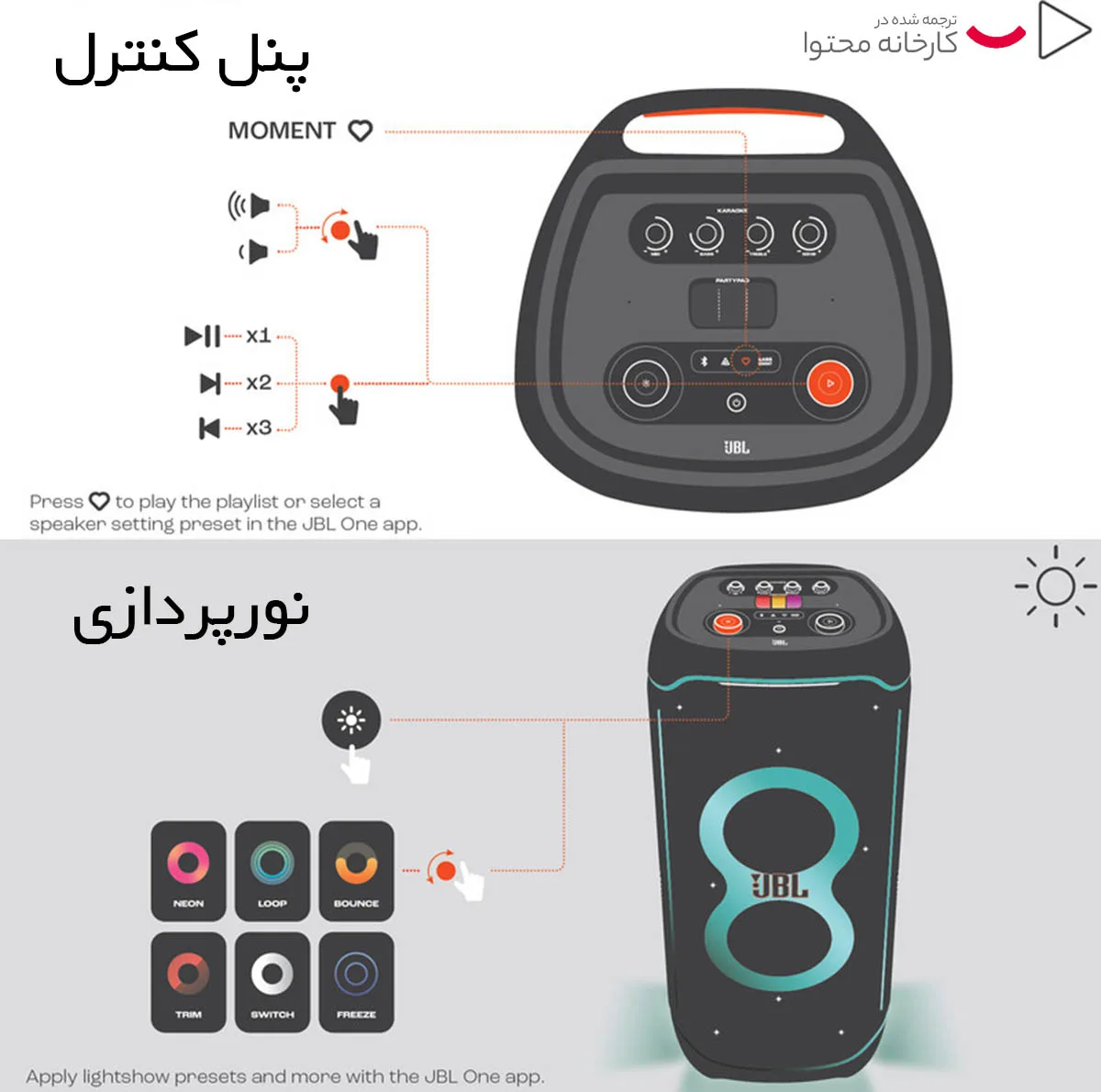 اسپیکر بلوتوثی جی بی ال مدل Partybox Ultimate