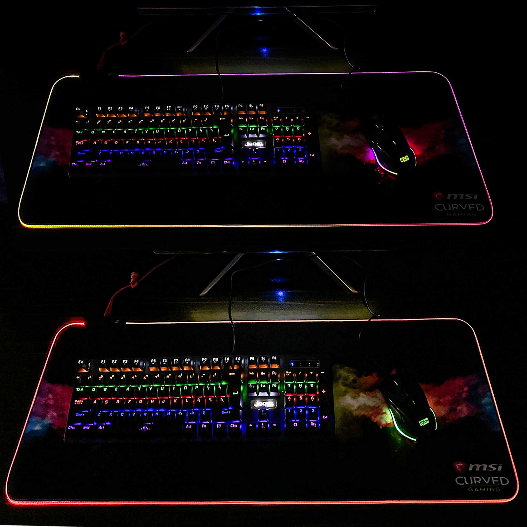 ماوس پد مخصوص بازی ام اس آی مدل RGB 30X80
