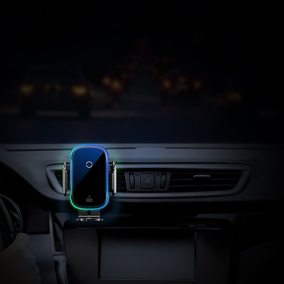 پایه نگهدارنده و شارژر بی سیم گوشی موبایل باسئوس مدل WZHW03