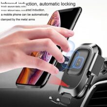 پایه نگهدارنده و شارژر بی سیم گوشی موبایل باسئوس مدل WZHW03