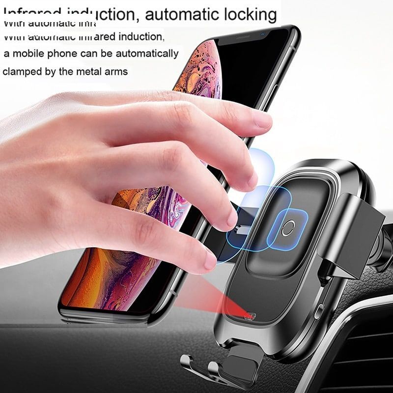 پایه نگهدارنده و شارژر بی سیم گوشی موبایل باسئوس مدل WZHW03