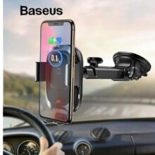 پایه نگهدارنده و شارژر بی سیم گوشی موبایل باسئوس مدل WZHW03