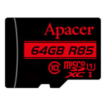 کارت حافظه microSDXC اپیسر مدل AP64G کلاس 10 استاندارد UHS-I U1 سرعت 85MBps ظرفیت 64 گیگابایت