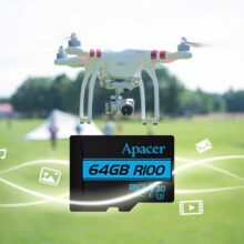 کارت حافظه microSDXC اپیسر مدل V30 کلاس 10 استاندارد UHS-I U3 سرعت 100MBps ظرفیت64گیگابایت به همراه آداپتور SD