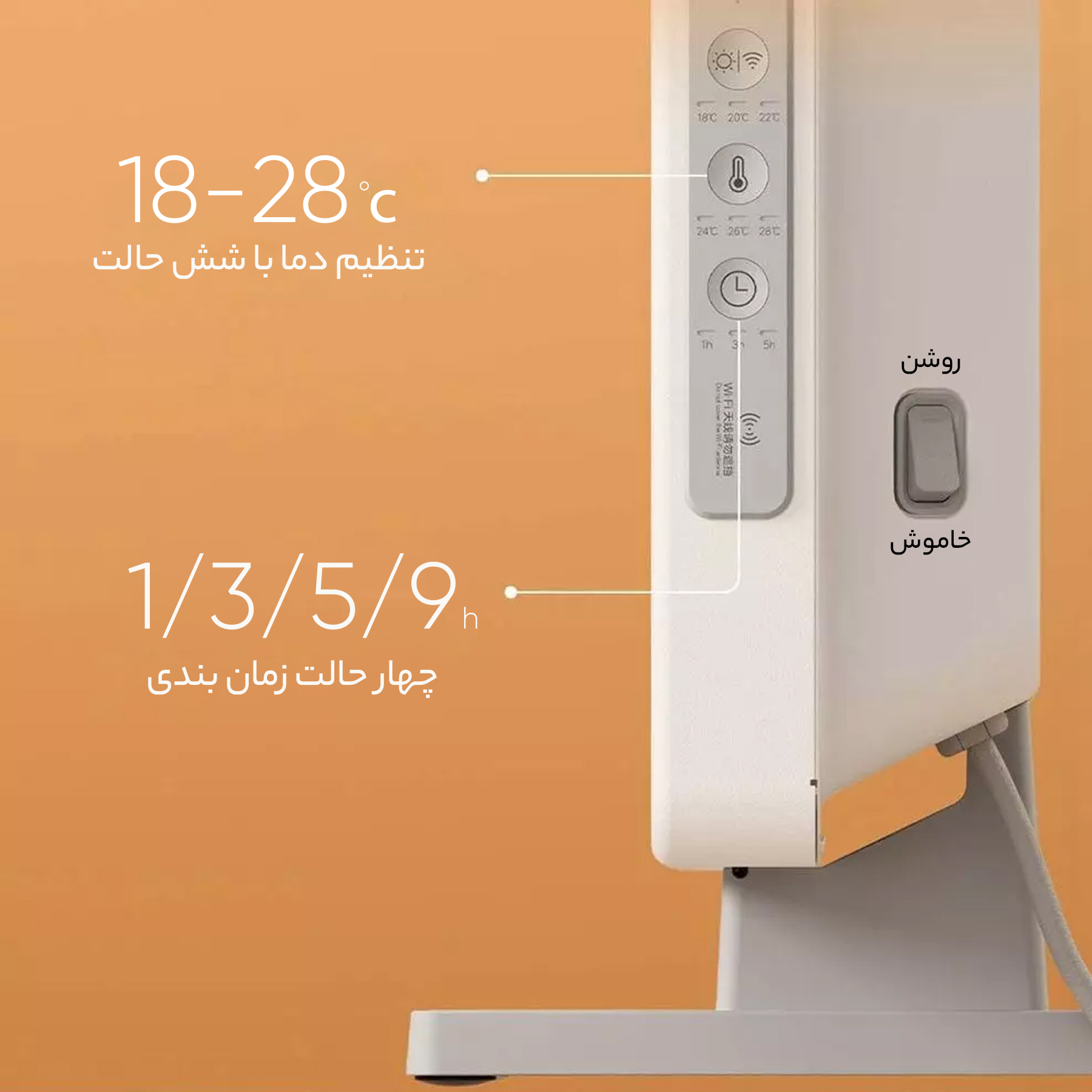 بخاری برقی هوشمند شیائومی مدل KRDNQ03ZM
