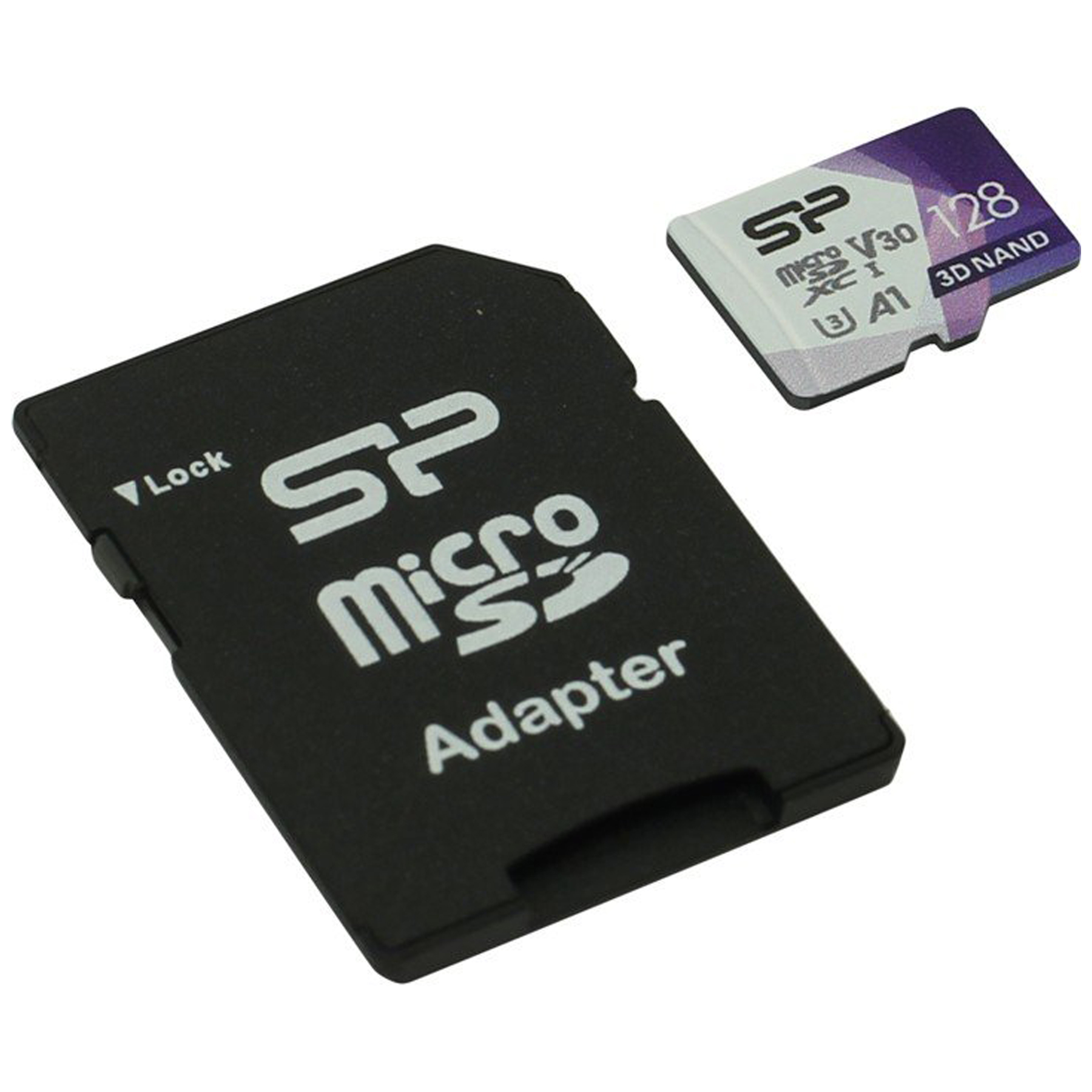 کارت حافظه microSDXC سیلیکون پاور مدل Superior Pro کلاس 10 استاندارد UHS-I U3 سرعت 100MBps ظرفیت 128 گیگابایت به همراه آداپتور SD