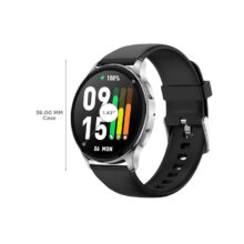 ساعت هوشمند امیزفیت مدل MAH LIMITED R3 POP  دارای قابلیت های کنترل موسیقی، شمارنده ضربان قلب، گام شمار، قابلیت مکالمه مستقیم، مکالمه از طریق بلوتوث، پشتیبانی از زبان فارسی، بند سیلیکون