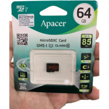 کارت حافظه microSDXC اپیسر مدل AP64G کلاس 10 استاندارد UHS-I U1 سرعت 85MBps ظرفیت 64 گیگابایت
