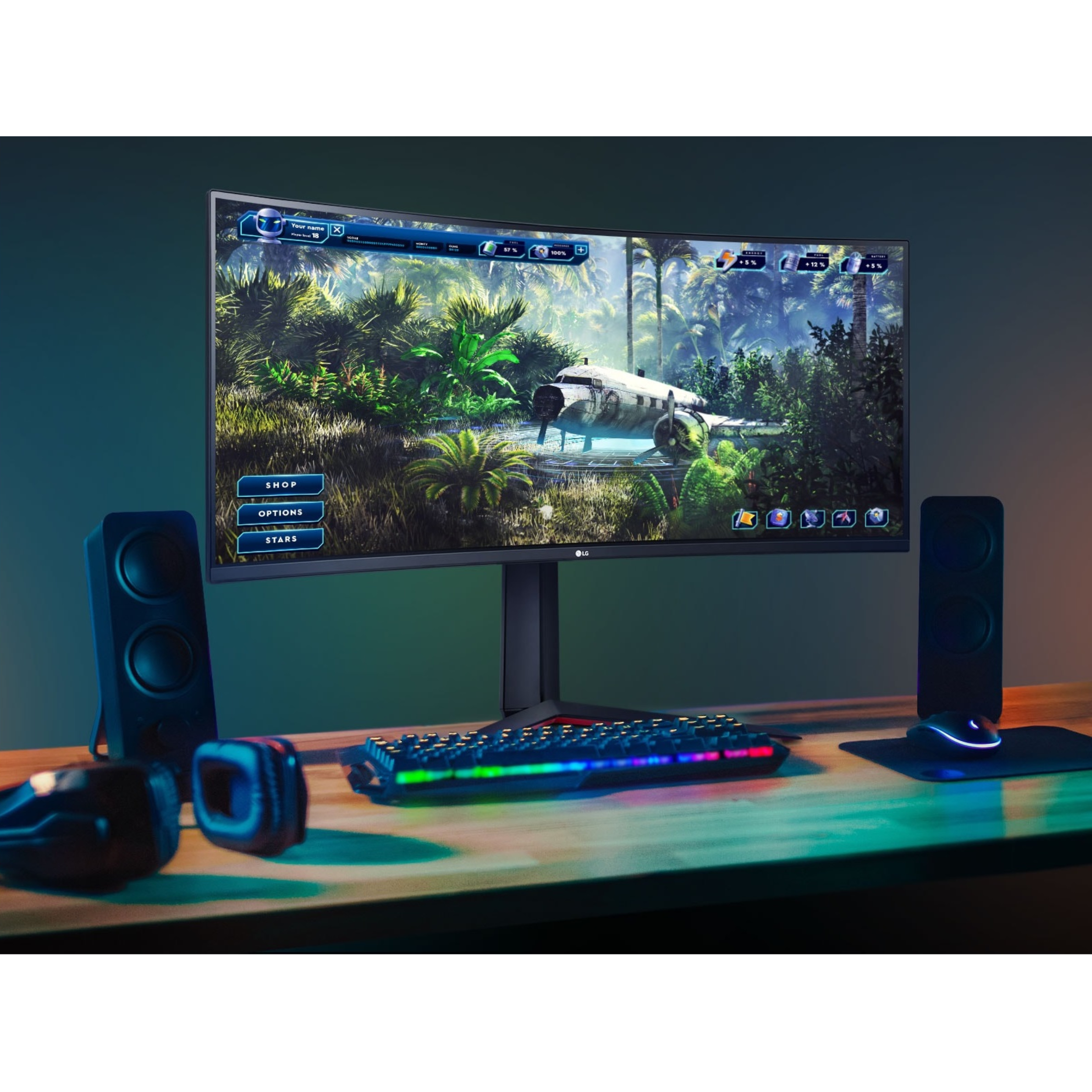 مانیتور مخصوص بازی ال جی مدل 34GP63A-B سایز 34 اینچ