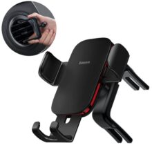 پایه نگهدارنده گوشی موبایل باسئوس مدل Metal Age II Gravity Round Air Vent Version