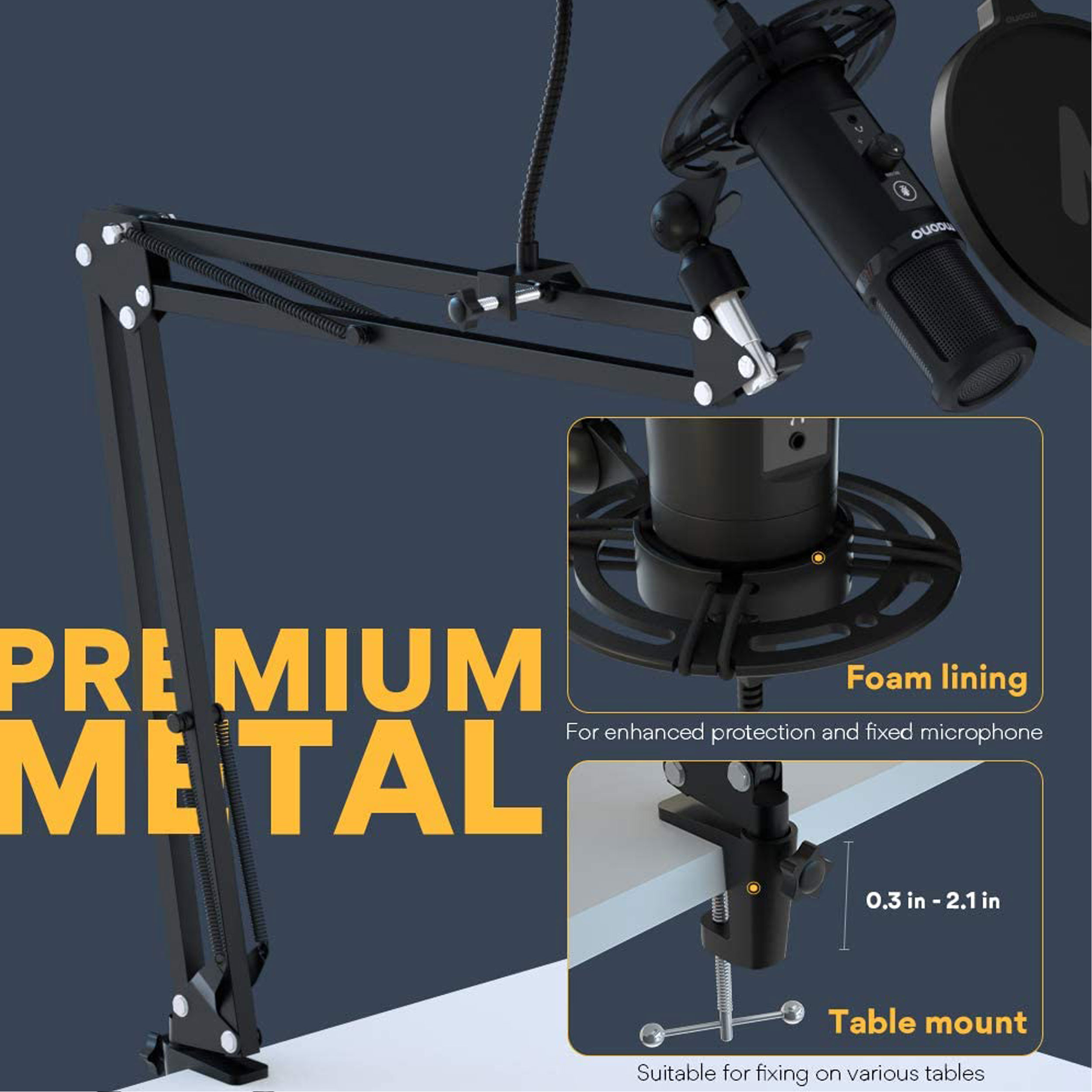 میکروفن کندانسر مائونو مدل AU-PM422