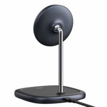 پایه نگهدارنده و شارژر بی سیم گوشی موبایل باسئوس مدل WXSW-01
