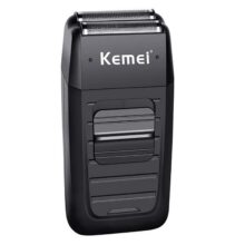 ماشین اصلاح موی سر و صورت کیمی مدل KM-1102، اصلاح به صورت خط‌زن، استفاده به صورت خشک و مرطوب، منبع انرژی باتری، تکنولوژی اصلاح به صورت برش مستقیم، مدت زمان شارژ 480 دقیقه و مدت زمان استفاده پس از شارژ 45 دقیقه، به همراه برس تمیزکننده، دارای نشانگر LED