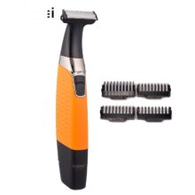 ماشین اصلاح صورت و ابرو کیمی مدل KM-1910، استفاده خشک و مرطوب، منبع انرژی باتری، تکنولوژی اصلاح به صورت برش مستقیم، اندازه اصلاح 0 تا 9 میلی‌متر، مدت زمان شارژ 480 دقیقه و مدت زمان استفاده پس از شارژ 60 دقیقه، به همراه روغن، با قابلیت شست‌و‌شو