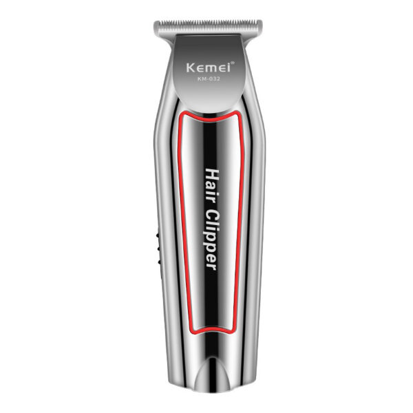 ماشین اصلاح موی صورت کیمی مدل km-032، اصلاح به صورت تریمر، منبع انرژی باتری، برق، تکنولوژی اصلاح به صورت برش مستقیم، اندازه اصلاح 1، 2، 3 میلی‌متر، مدت زمان شارژ 480 دقیقه و مدت زمان استفاده پس از شارژ 60 دقیقه، به همراه برس تمیزکننده، امکان شارژ شدن سریع
