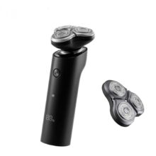 ماشین اصلاح موی صورت شیائومی مدل MIJIA S500 2021 به همراه سری یدک، استفاده به صورت خشک و مرطوب، منبع انرژی باتری، تکنولوژی اصلاح به صورت برش چرخشی، مدت زمان شارژ 90 دقیقه و مدت زمان استفاده پس از شارژ 60 دقیقه، به همراه برس تمیزکننده، ضد آب، نمایشگر LED