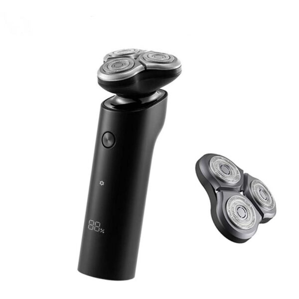 ماشین اصلاح موی صورت شیائومی مدل MIJIA S500 2021 به همراه سری یدک، استفاده به صورت خشک و مرطوب، منبع انرژی باتری، تکنولوژی اصلاح به صورت برش چرخشی، مدت زمان شارژ 90 دقیقه و مدت زمان استفاده پس از شارژ 60 دقیقه، به همراه برس تمیزکننده، ضد آب، نمایشگر LED
