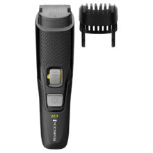 ماشین اصلاح موی صورت رمینگتون مدل MB3000 B3، اصلاح به صورت حجم زن، منبع انرژی باتری AAA، تکنولوژی اصلاح به صورت برش مستقیم، به همراه برس تمیزکننده و کیف نگهداری، صدای کم، قابل شستشو