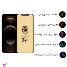محافظ صفحه نمایش 5D بوف مدل Cry مناسب برای گوشی موبایل اپل Iphone 12 Pro Max