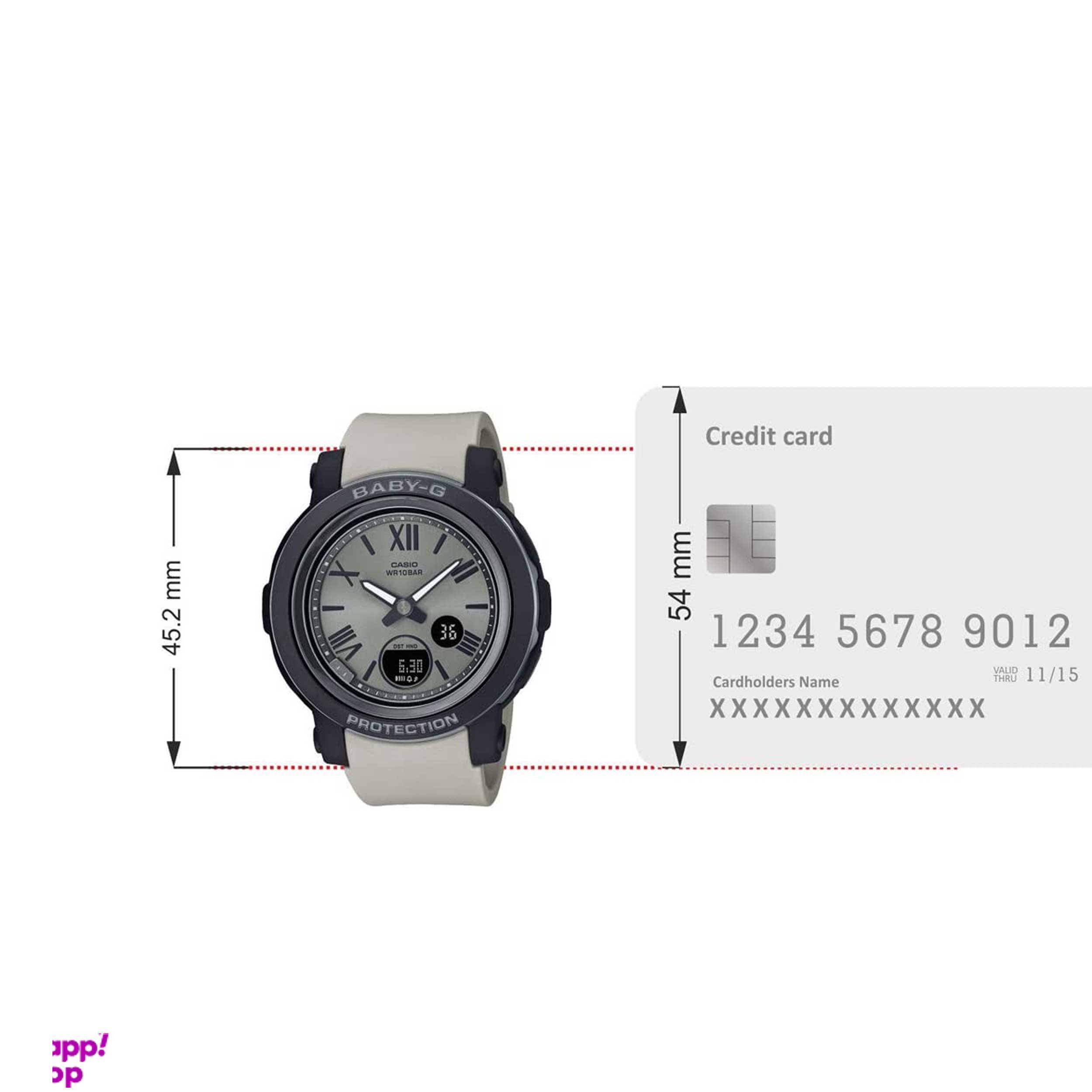 ساعت مچی عقربه ای زنانه کاسیو (Casio) مدل BGA-290-8ADR