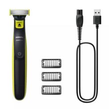 ماشین اصلاح موی صورت فیلیپس مدل QP2724، اصلاح به صورت صفر زن، منبع انرژی با باتری، تکنولوژی اصلاح به صورت برش مستقیم، اندازه اصلاح 0.1 میلی‌متر، مدت زمان شارژ تا 720 دقیقه و مدت زمان استفاده پس از شارژ 45 دقیقه، به همراه برس تمیزکننده، ضد آلرژی و ضد آب