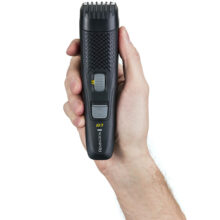 ماشین اصلاح موی صورت رمینگتون مدل MB3000 B3، اصلاح به صورت حجم زن، منبع انرژی باتری AAA، تکنولوژی اصلاح به صورت برش مستقیم، به همراه برس تمیزکننده و کیف نگهداری، صدای کم، قابل شستشو