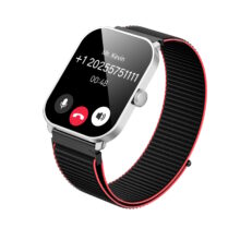 ساعت هوشمند گلوریمی مدل KDY GS2 WATCH SE  دارای قابلیت های کنترل موسیقی، شمارنده ضربان قلب، گام شمار، قابلیت مکالمه از طریق بلوتوث، پشتیبانی از زبان فارسی، بند سیلیکون