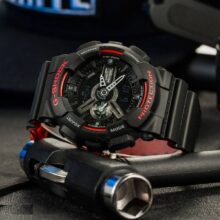 ساعت مچی عقربه ای زنانه و مردانه G-Shock کاسیو مدل Ga-110hr-1adr