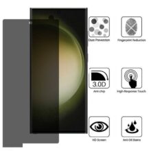 محافظ صفحه نمایش حریم شخصی بوف مدل Silicone-Privacy مناسب برای گوشی موبایل سامسونگ Galaxy S22 Ultra/S23 Ultra