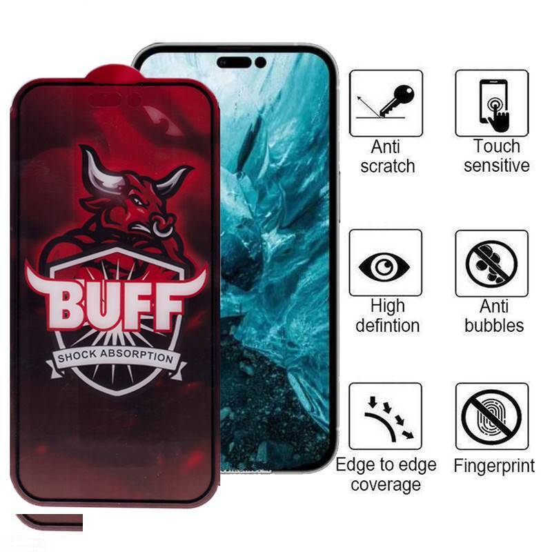 محافظ صفحه نمایش بوف مدل Crystal Double مناسب برای گوشی موبایل اپل iPhone 14 Pro Max