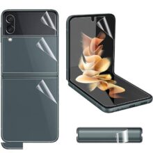 محافظ صفحه نمایش بوف مدل Hydrogel مناسب برای گوشی موبایل سامسونگ Galaxy Z Flip 4 به همراه محافظ پشت گوشی
