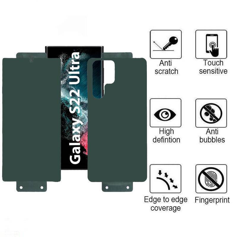 محافظ صفحه نمایش بوف مدل Full Body-G مناسب برای گوشی موبایل سامسونگ Galaxy S22 Ultra به همراه محافظ پشت گوشی