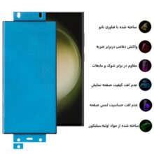 محافظ صفحه نمایش بوف مدل New Silicone-G مناسب برای گوشی موبایل سامسونگ Galaxy S23 Ultra/S22 Ultra