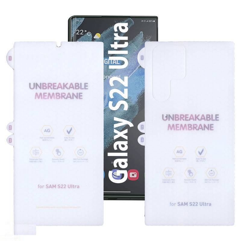 محافظ صفحه نمایش مات بوف مدل Hydrogel-Matte-G مناسب برای گوشی موبایل سامسونگ Galaxy S22 Ultra به همراه محافظ پشت گوشی