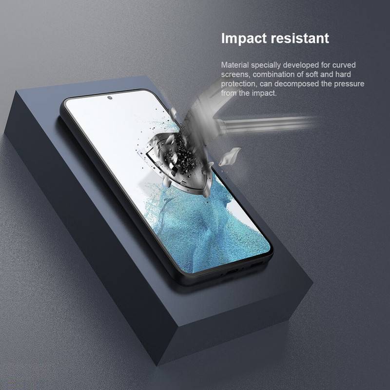 محافظ صفحه نمایش نیلکین مدل Impact Resistant مناسب برای گوشی موبایل سامسونگ Galaxy S23 بسته دو عددی