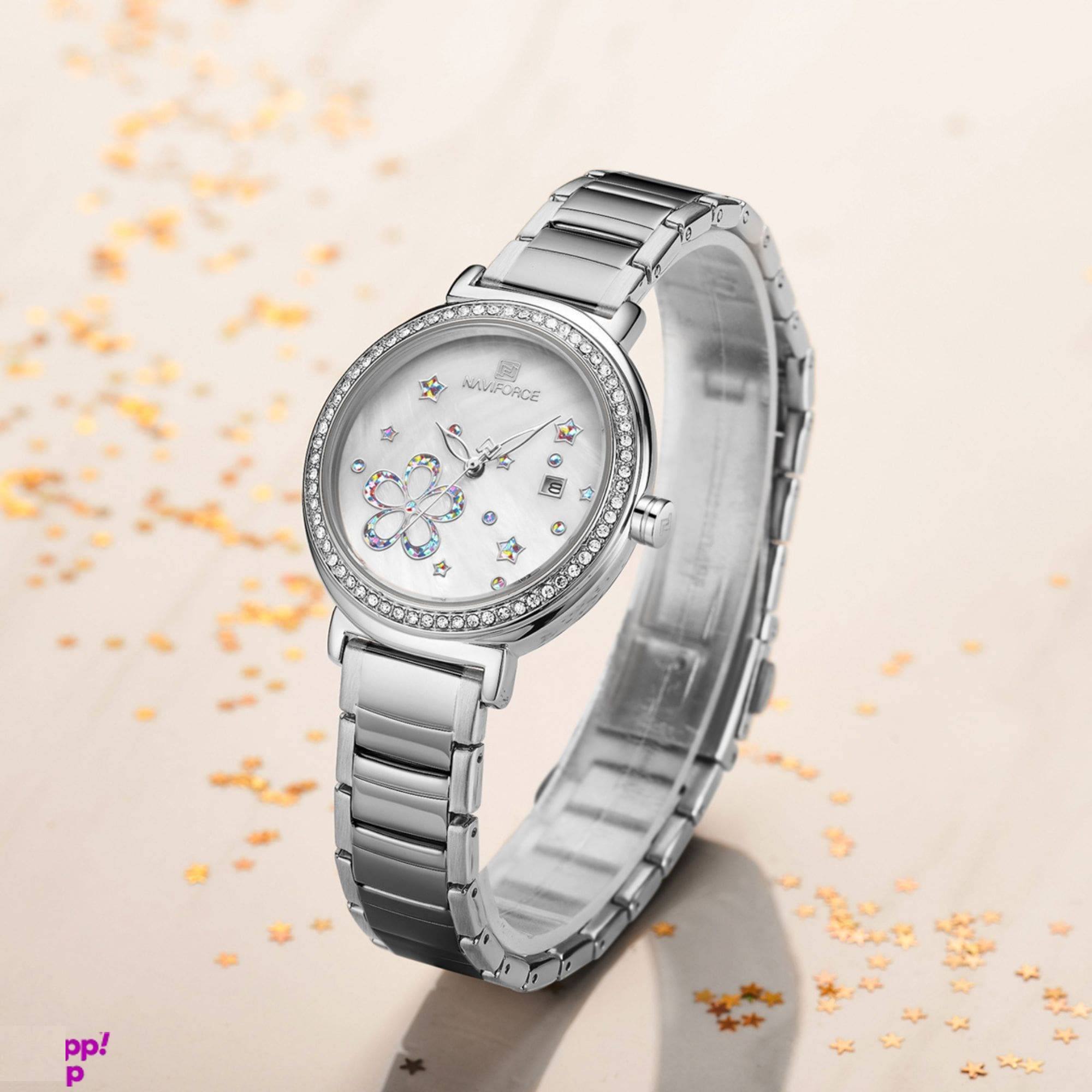 ساعت مچی عقربه ای زنانه نیوی فورس مدل 5016 SW