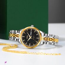 ساعت مچی عقربه ای زنانه اسکمی مدل 9264 رنگ طلایی