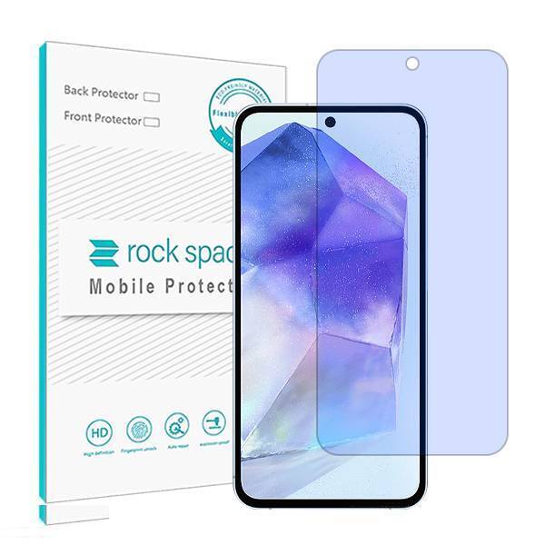 محافظ صفحه نمایش بلوکات راک اسپیس مدل Anti-Shock مناسب برای گوشی موبایل سامسونگ Galaxy A55