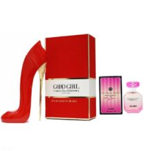 ادوپرفیوم زنانه مدل Good Girl Carolina Herrera و عطر جیبی مدل Victorias Secret Bomb Shell مجموعه 2 عددی