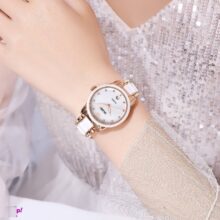ساعت مچی عقربه ای زنانه اسکمی مدل 2175 رنگ رزگلد