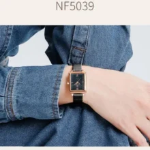 ساعت مچی عقربه ای زنانه نیوی فورس مدل nf5039 رنگ مشکی