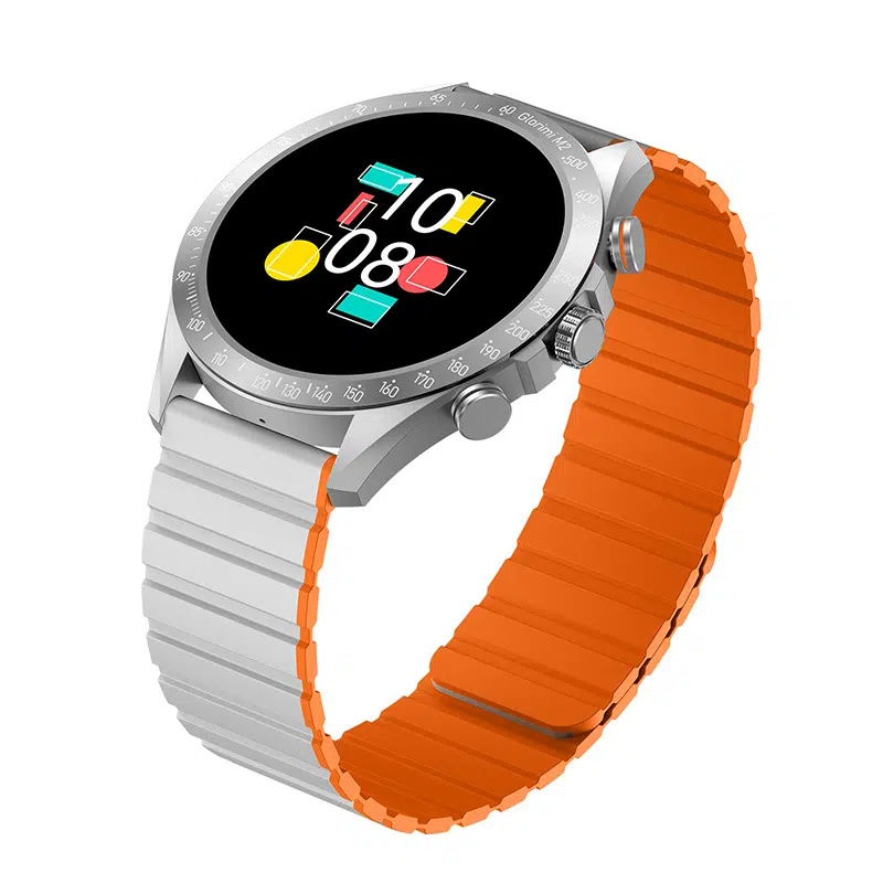 ساعت هوشمند گلوریمی مدل APY M2 LIGHT WEIGHT دارای قابلیت های کنترل موسیقی، شمارنده ضربان قلب، گام شمار، قابلیت مکالمه از طریق بلوتوث، پشتیبانی از زبان فارسی، بند سیلیکون